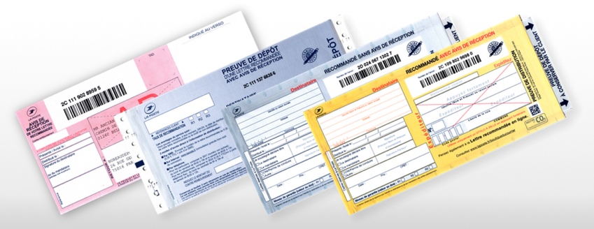 Bureaudeposte.net - Le mag' : la composition des feuillets d'un bordereau de recommandé