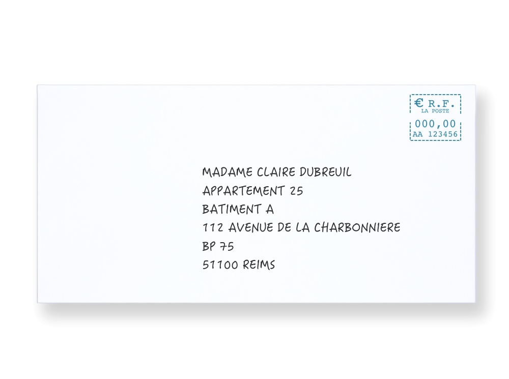 Enveloppes-Adresse-Particulier Bien rédiger l'adresse destinataire d'un particulier sur une enveloppe