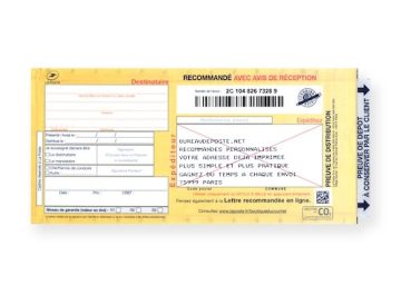 Recommande-manuel-personnalise-avec-AR Bureaudeposte : Recommandé manuel personnalisé avec accusé-réception avec adresse imprimée