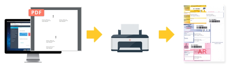 Impression de recommandés postaux en PDF dans easyReco, logiciel de traçabilité courrier