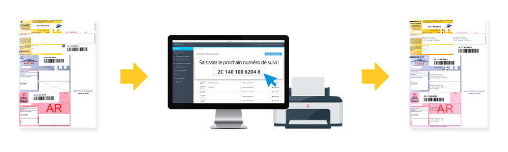 easyReco, logiciel de traçabilité courrier : Suivi de recommandés postaux easyReco, logiciel de traçabilité courrier : Impression et Suivi de courrier
