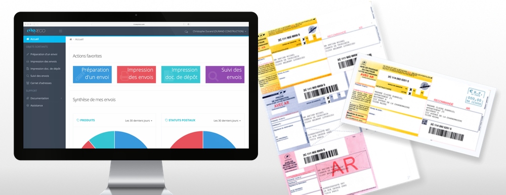 easyReco, logiciel pour services courrier : comment envoyer une lettre recommandée avec easyReco