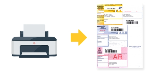 Logiciel easyReco : impression de recommandés postaux A4
