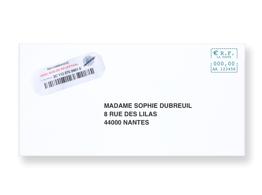 Enveloppes Adresse-sticker Bureaudeposte.net : recommandés SGR2 et enveloppes postales