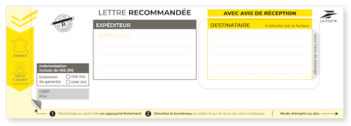 Nouvelle liasse recommandée LRSD