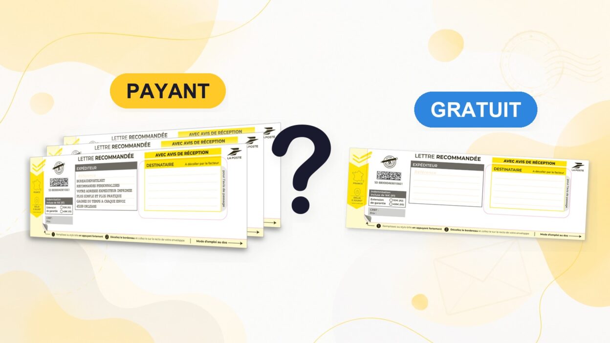 Recommandés manuels LRSD : payants pour les professionnels, gratuits à l'unité au guichet – Bureaudeposte.net