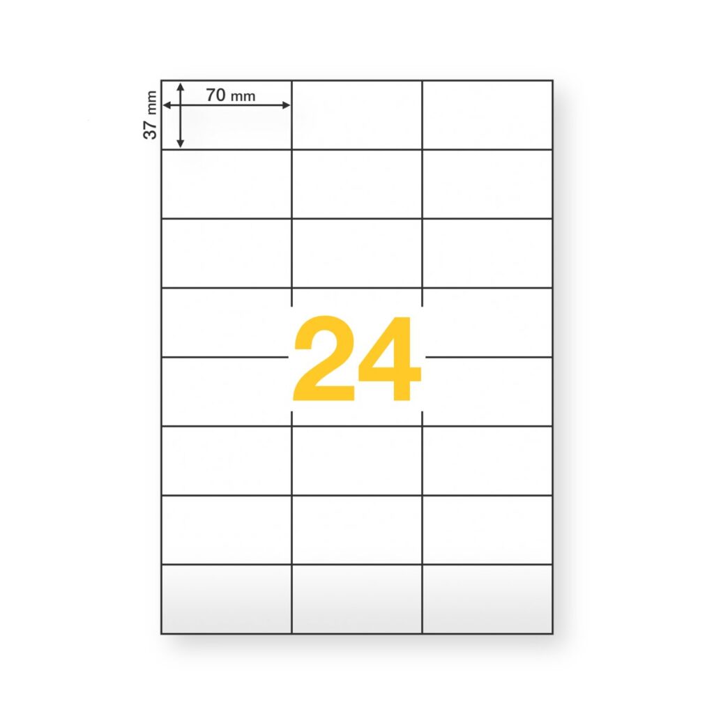 Planches de 24 étiquettes 70 x 37 mm pour Mon Timbre en Ligne – Bureaudeposte.net